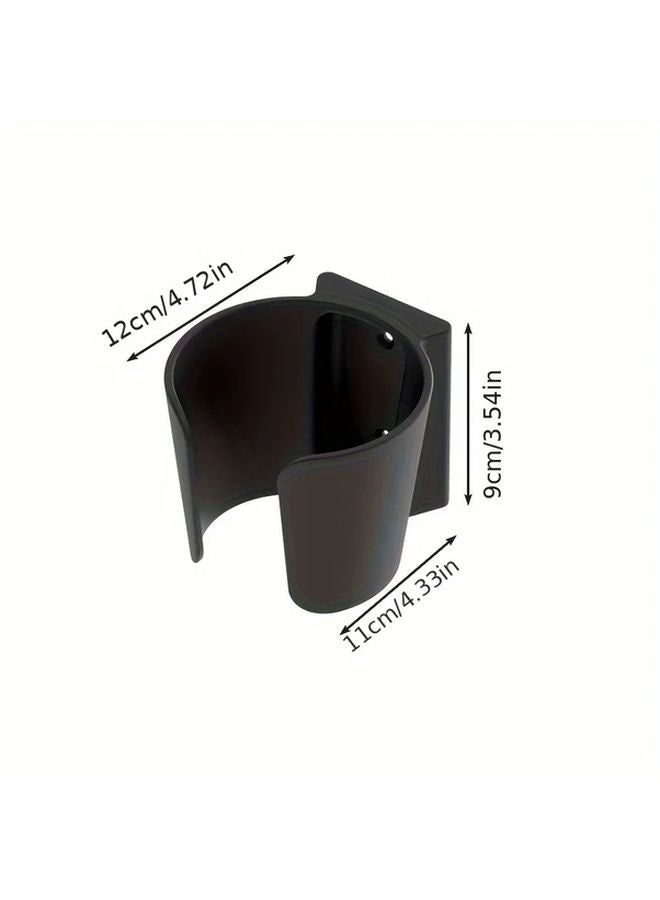 Black Vacuum Cleaner Wall Mount Stand Space Saving Storage Solution - Image 4