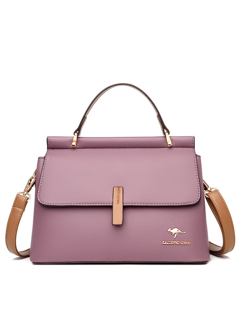KANGAROO Texture Shoulder Crossbody Bag Fashion Elegant Exquisite Multi-pocket Charm High-Quality Fabric Large Capacity Handbag For Women Mother Girl Friend Gift 