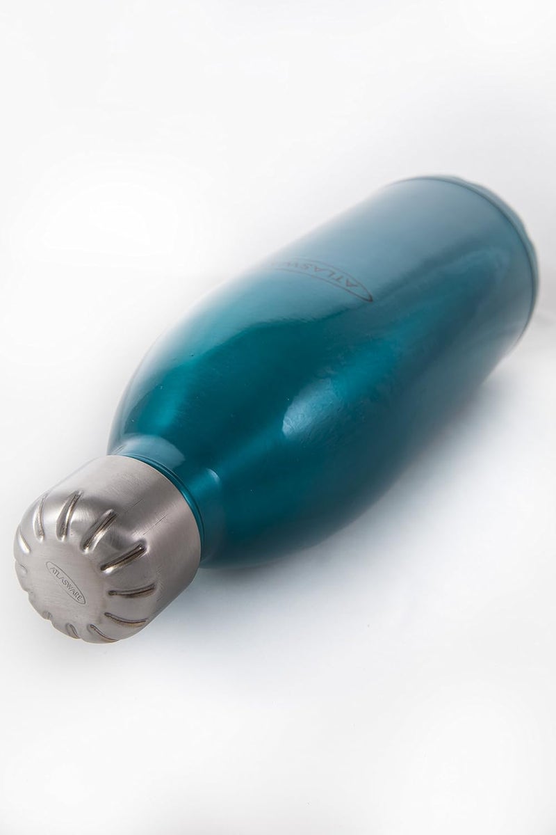 Atlasware Stainless Steel Water Bottle - 1000ml Double Wall Vacuum Insulated Flask in Aqua - Image 5