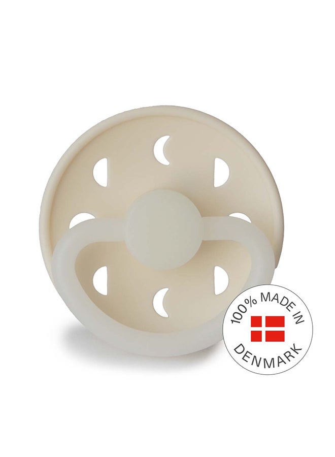 FRIGG Moon Phase Latex Baby Pacifier 0-6M 1-Pack Cream Night - Size 1 - Image 3