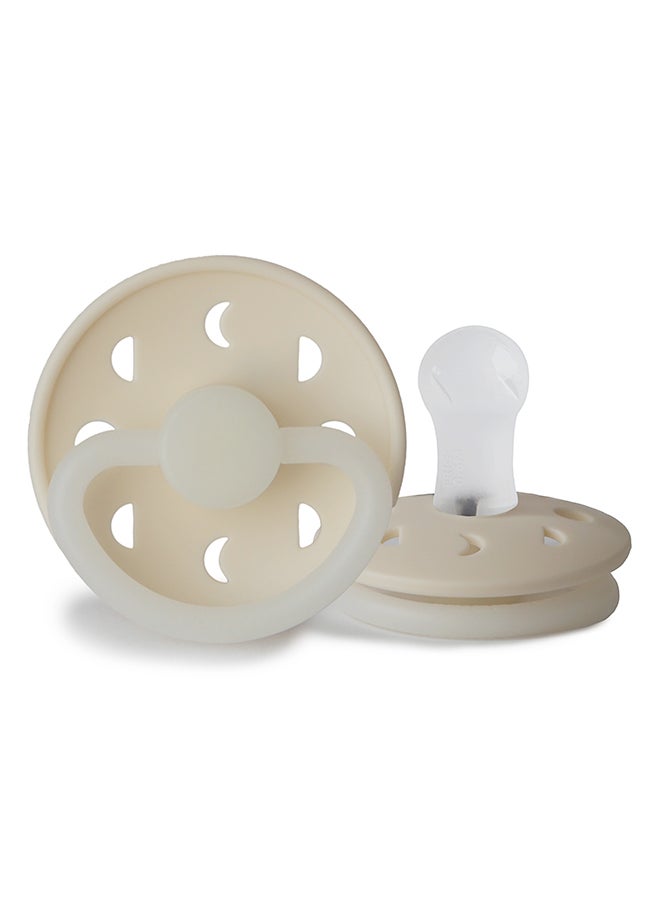 FRIGG Moon Phase Latex Baby Pacifier 0-6M 1-Pack Cream Night - Size 1 - Image 2