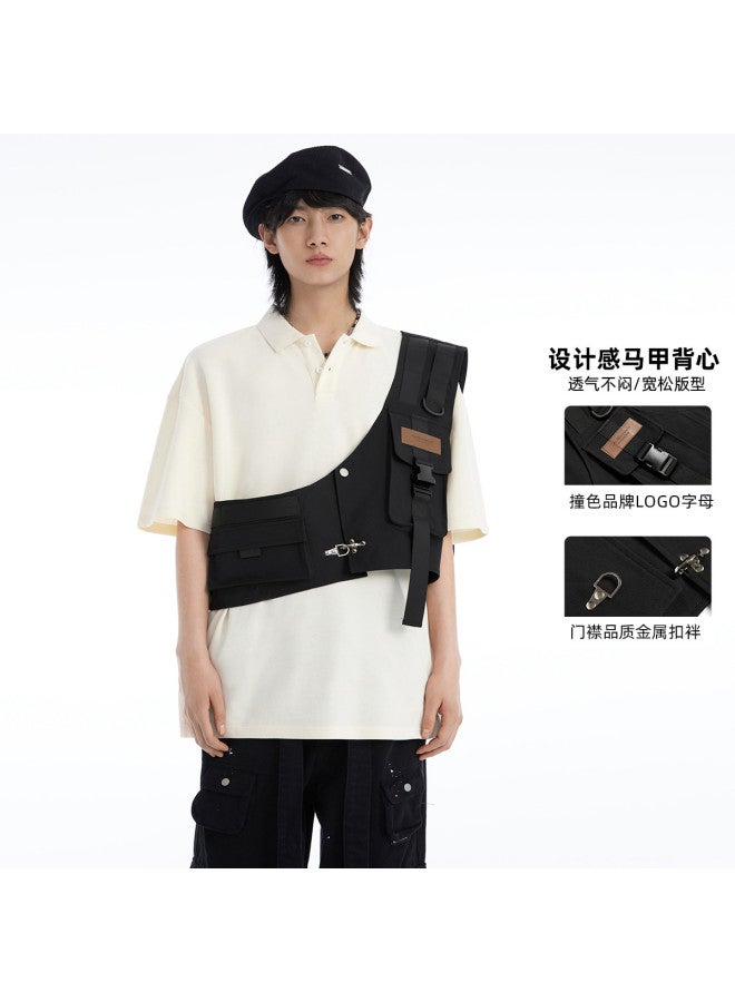 EPTISON سترة صيفية عملية - سترة بدون أكمام فضفاضة للرجال والنساء من الشارع العالي - Image 2