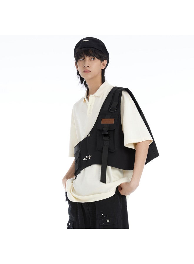 EPTISON سترة صيفية عملية - سترة بدون أكمام فضفاضة للرجال والنساء من الشارع العالي - Image 3