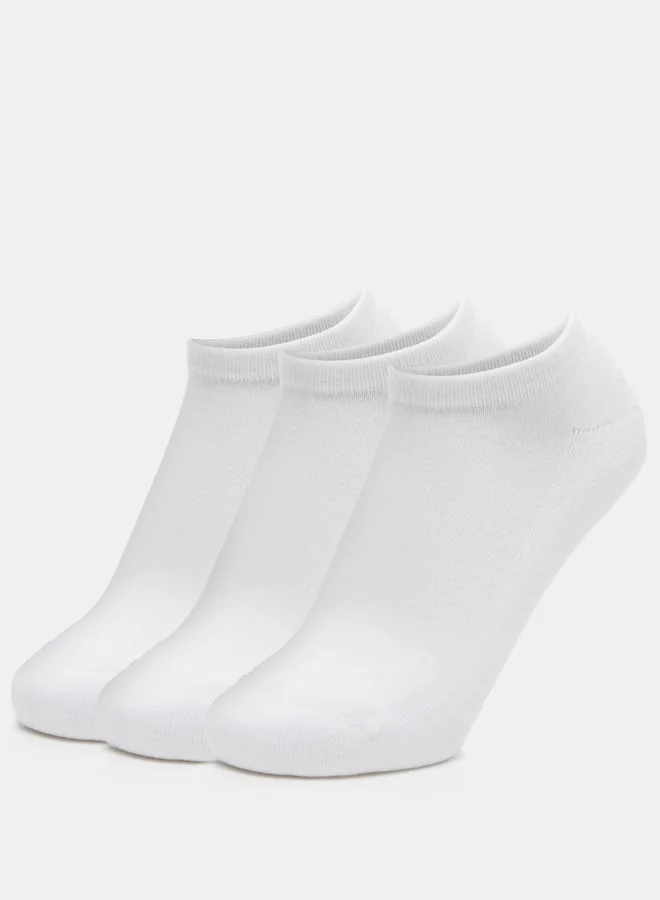 Dash Women's Solid Ankle Length Sports Socks - Set of 3