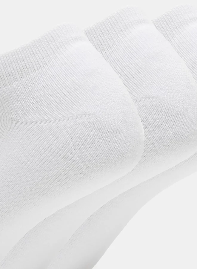 Dash Women's Solid Ankle Length Sports Socks - Set of 3