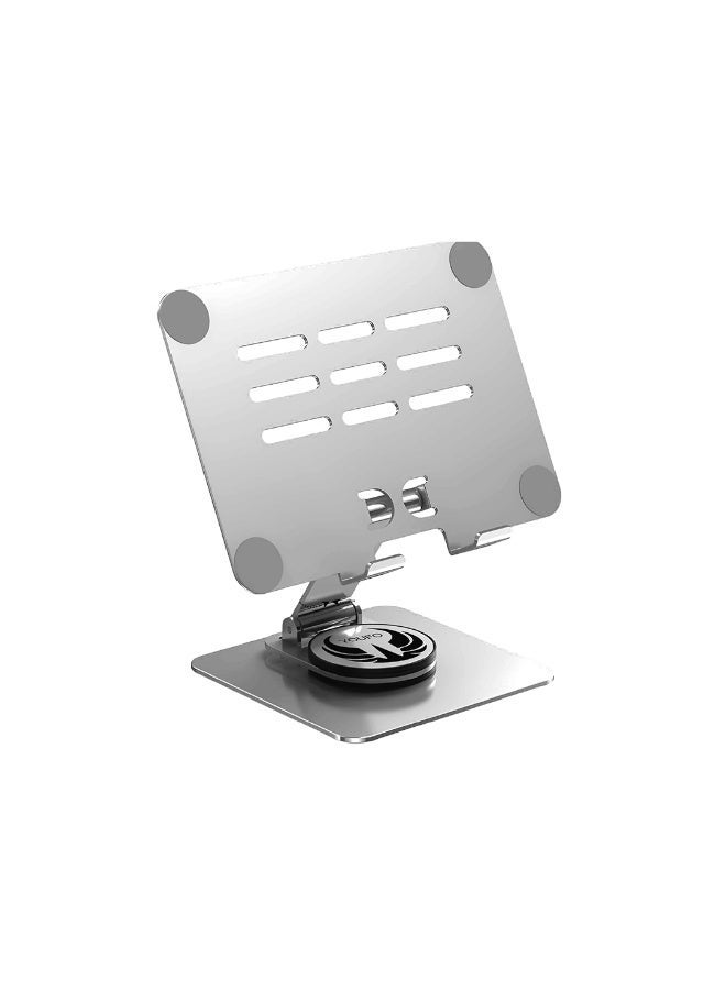 YOUFO - Foldable iPad Stand Model Y4863 - Compact design with a 360-degree rotating base, adjustable and supports all tablets from 4.5 to 12.9 inches - Image 1