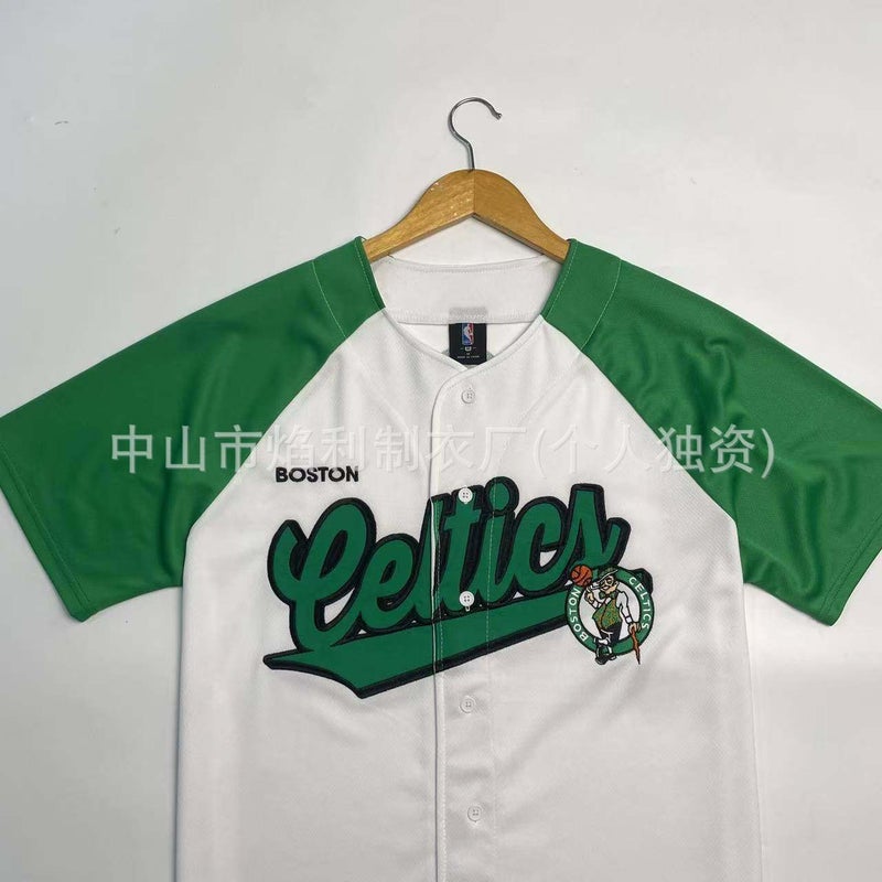 Heavyweight Baseball Button Cardigan with Logo Embroidery - Image 3