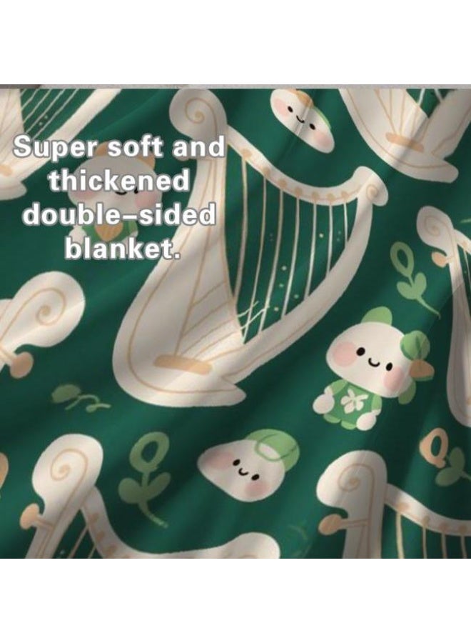 general Baby and children's cartoon flannel thin blanket (warm and comfortable, suitable for sleep, game use) 70cm*100cm - Image 5