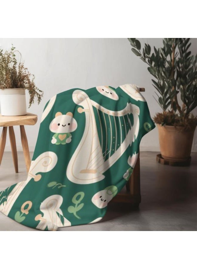 general Baby and children's cartoon flannel thin blanket (warm and comfortable, suitable for sleep, game use) 70cm*100cm - Image 3