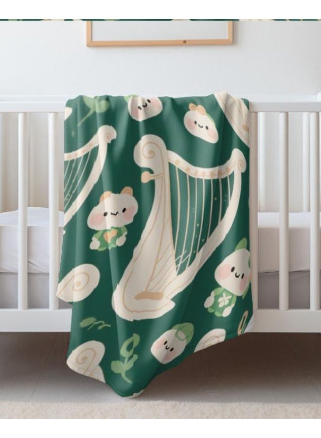 general Baby and children's cartoon flannel thin blanket (warm and comfortable, suitable for sleep, game use) 70cm*100cm - Image 1