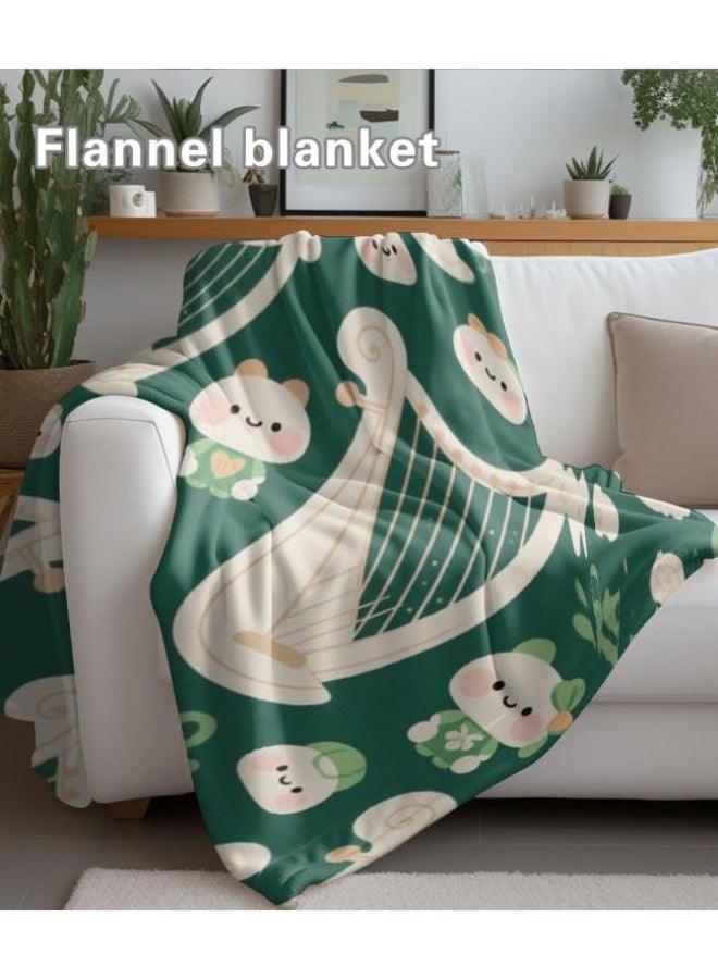 general Baby and children's cartoon flannel thin blanket (warm and comfortable, suitable for sleep, game use) 70cm*100cm - Image 4