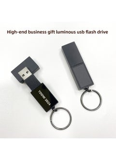 Generic Led Luminous U Disk Square Metal Gift USB 128g Large Capacity 2.0/3.0 Business Metal U Disk With Light-Color:U Disk + Opp Bag Packaging-Capacity:USB2.0 1GB  - Image 2