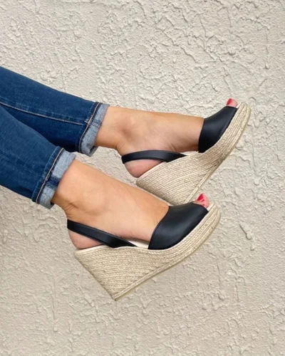 SHOEQ Roxy Espadrille Wedge