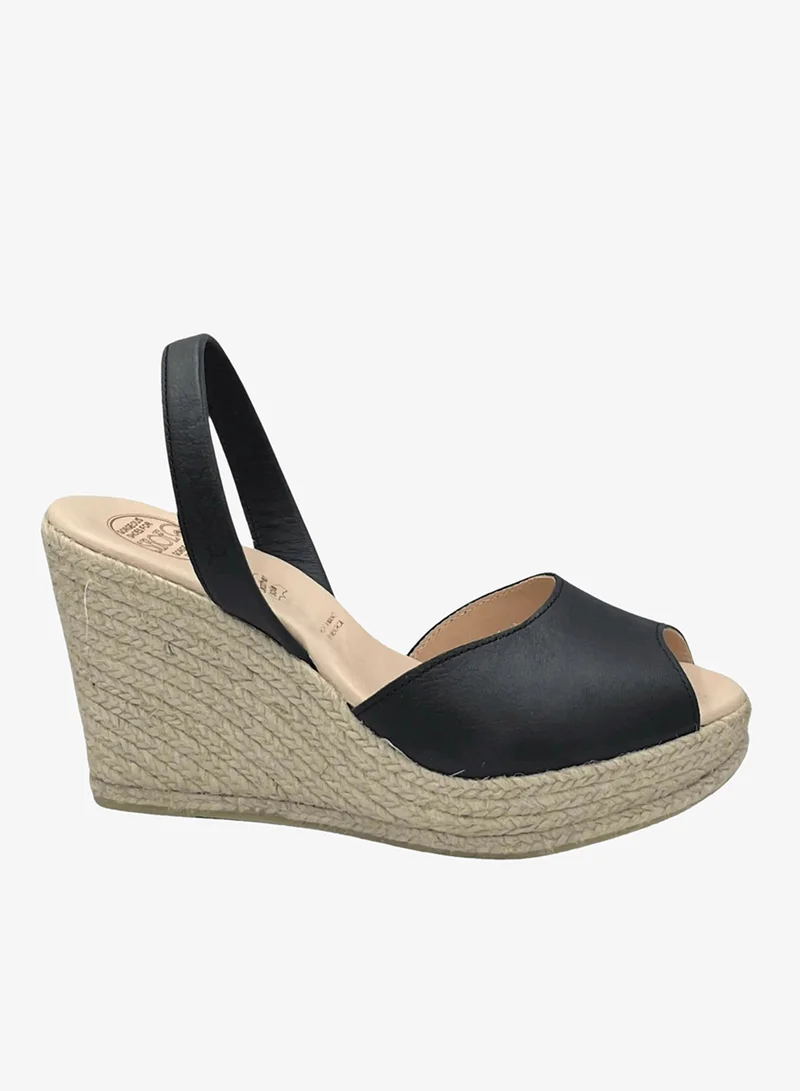 SHOEQ Charcoal Roxy Espadrille Wedge for Women | Best Price UAE