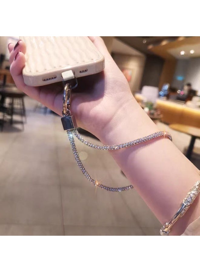 Fashion Crystal Neck Strap Lanyard - Sparkly ID Badge Holder, Rhinestone Necklace for Women, Anti-Lost Cellphone Wrist Strap - Image 4