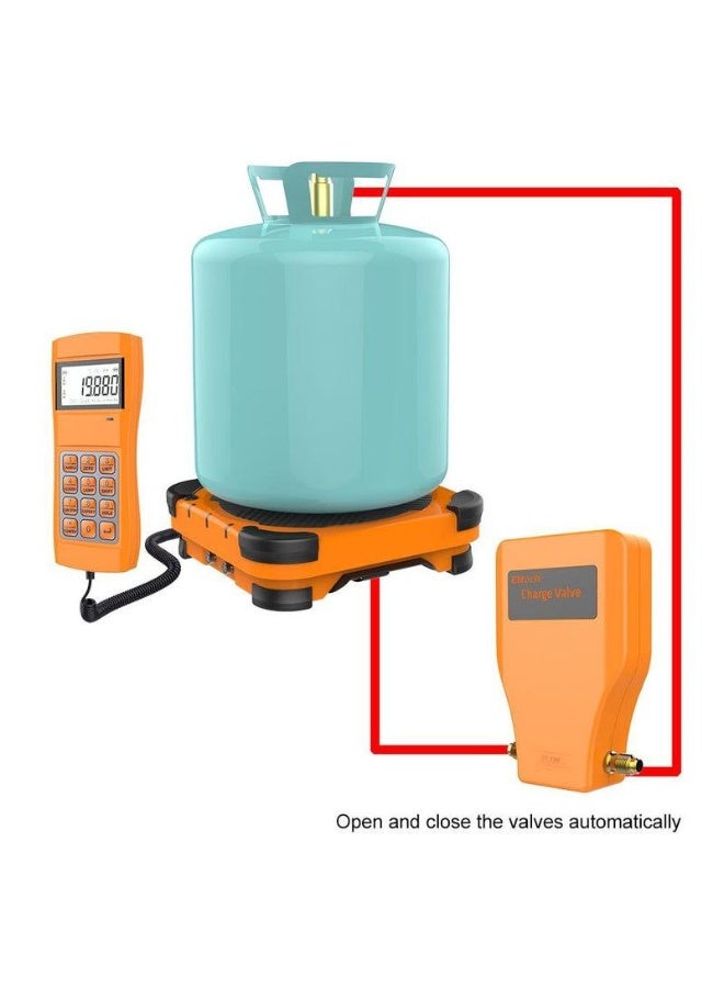 Elitech LMC-300 HVAC Refrigerant Charging Scale with Solenoid 220 Lbs/100kg - Image 3