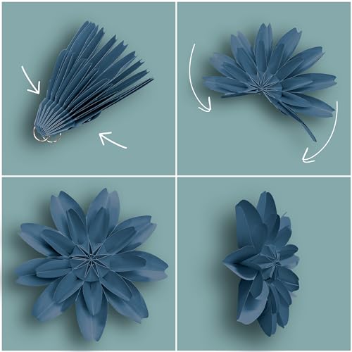 Teacher Created Resources Calming Colors Paper Flowers Premade Decorations for Party Photo Backdrops Classrooms Walls Showers and Birthday Celebrations TCR8349 - Image 3