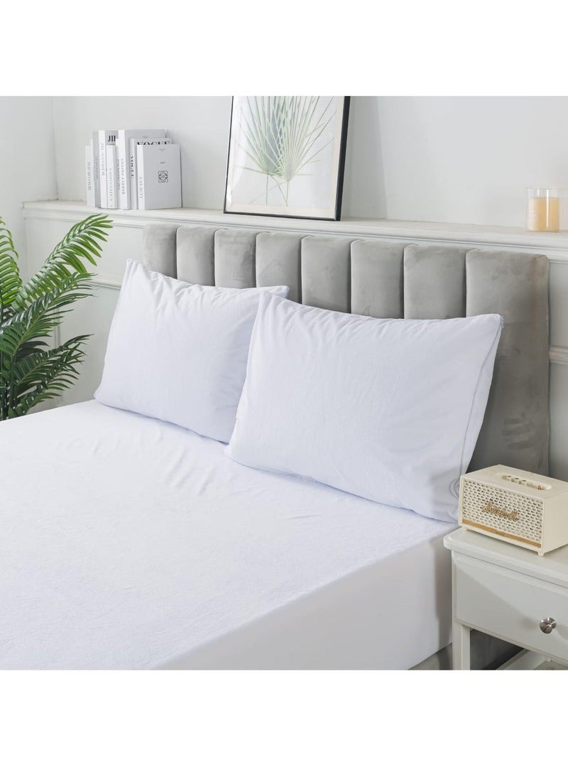 Dibaj Waterproof Mattress  – Breathable, Soft, and Machine Washable Bed Cover 120×200+35cm - Image 2