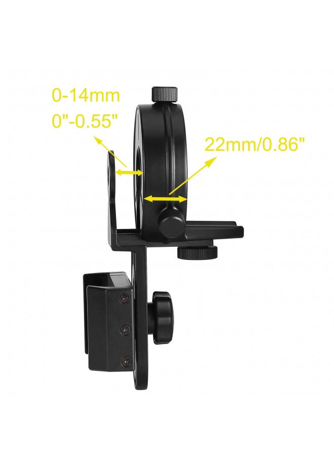 SOLOMARK - Cell Phone Adapter Mount for Vortex Bushnell Celestron Barska Spotting Scope Big Eyepiece Adapter Mount Work with Binoculars Monocular Spotting Scope Telescope For iPhone 6Plus Samsung HTC LG and More - Image 1