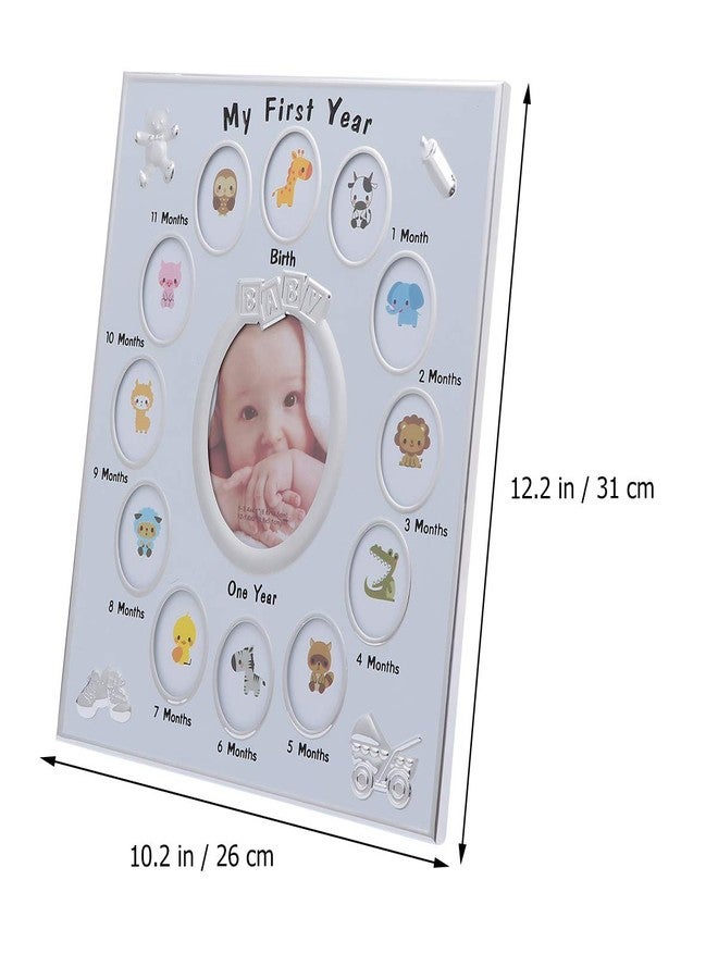 BESPORTBLE First Year Photo Frame, Newborn Picture Frame, My First Year Newborn Keepsake Frame 12 Months Photo Frame for Memories, Shower, New Mom - Image 3