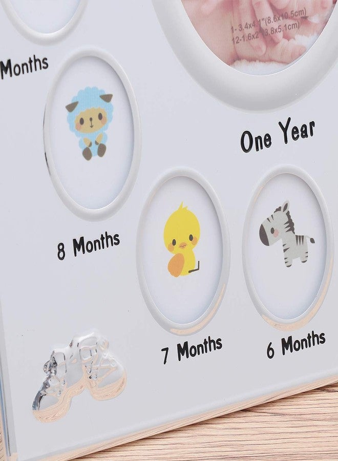 BESPORTBLE First Year Photo Frame, Newborn Picture Frame, My First Year Newborn Keepsake Frame 12 Months Photo Frame for Memories, Shower, New Mom - Image 5