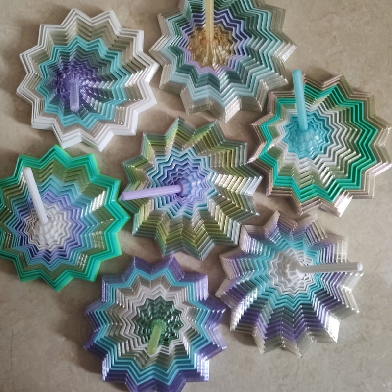 3pc Stress Relief Sensory Fidget Toy, 3D Printed Handles, Gift for Adults Teens - Image 1