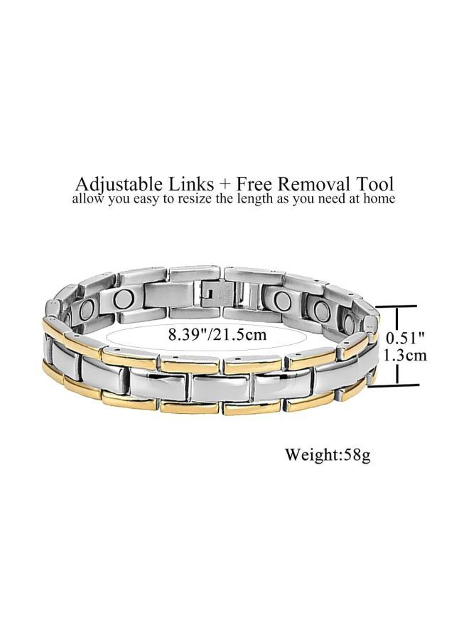 NIBEMINENT Titanium Steel Magnetic Therapy Bracelet  - Image 2