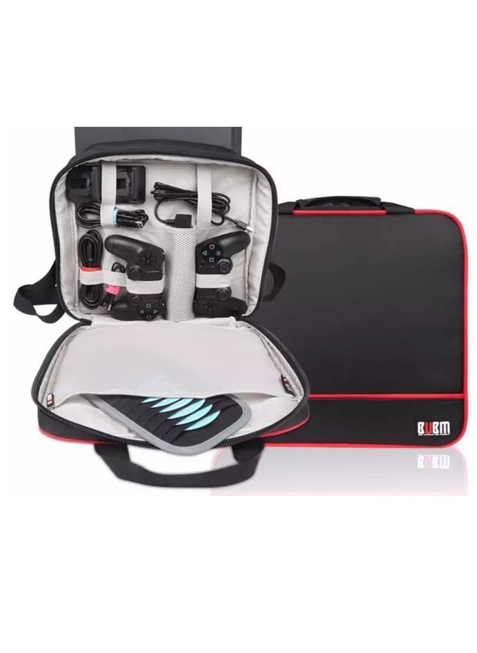 BUBM PS4 Storage Bag Travel Gadget Carry Case for PlayStation 4 Game Console and Accessories Fits for PS4 / PS4 Slim / Xbox  - Image 1