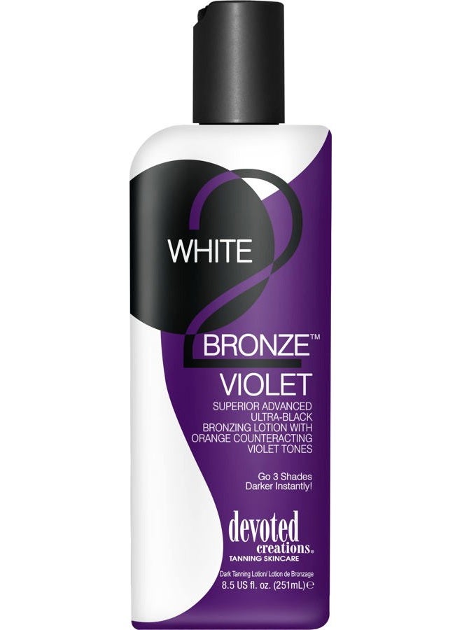 Devoted Creations WHITE 2 BRONZE VIOLET Black Bronzer - 8.5 oz.