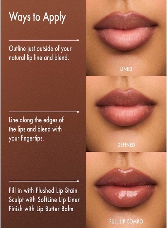 Summer Fridays Softline Lip Liner 1.02g – Long-Wear Creamy Precision Lip Pencil Cinnamon - Image 5
