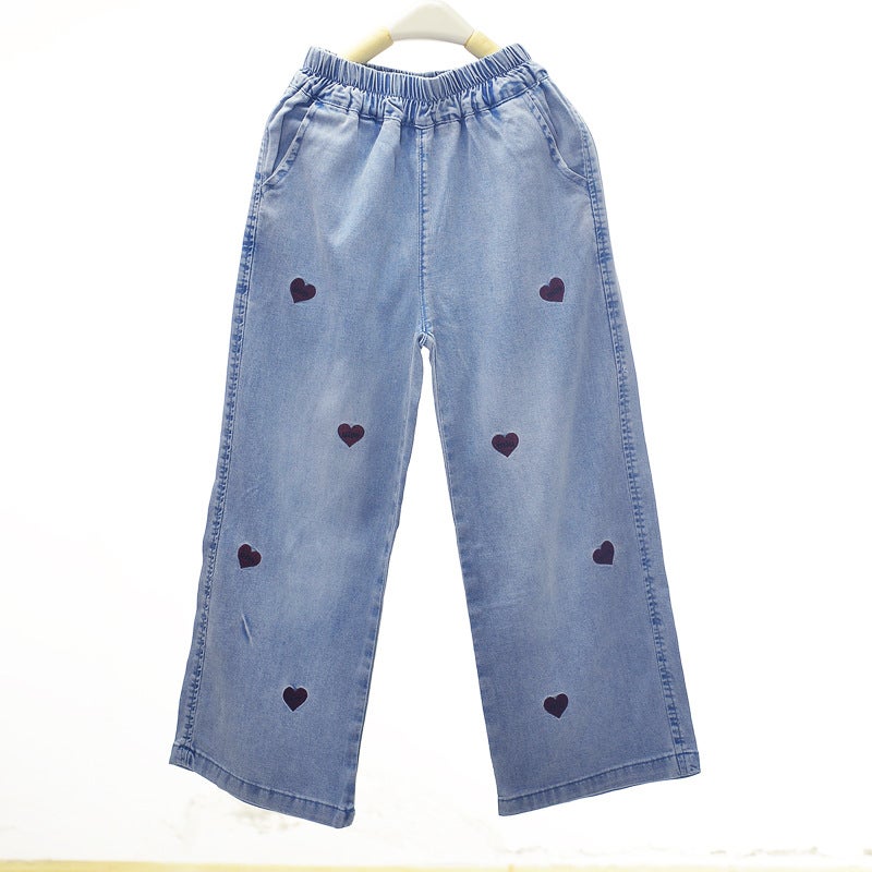 Pick-Size Gabriel Children'S Tencel Jeans Pants Spring And Anti-Mosquito Pants Summer Thin Cool 25-29 - Image 2