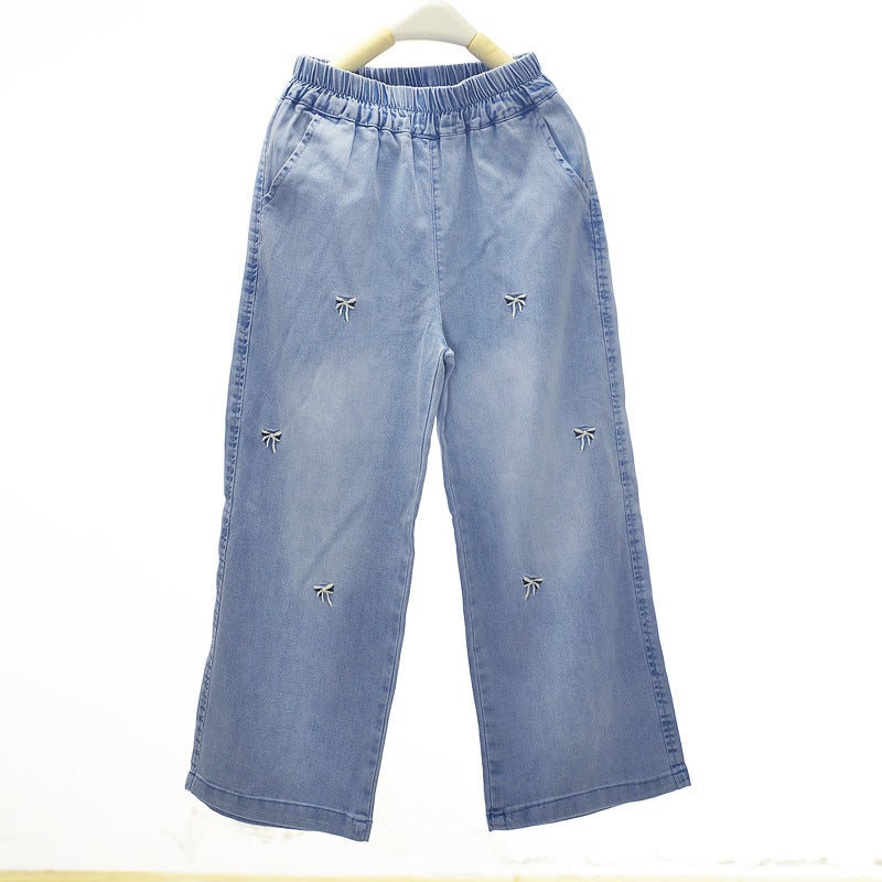 Pick-Size Gabriel Children'S Tencel Jeans Pants Spring And Anti-Mosquito Pants Summer Thin Cool 25-29 - Image 5