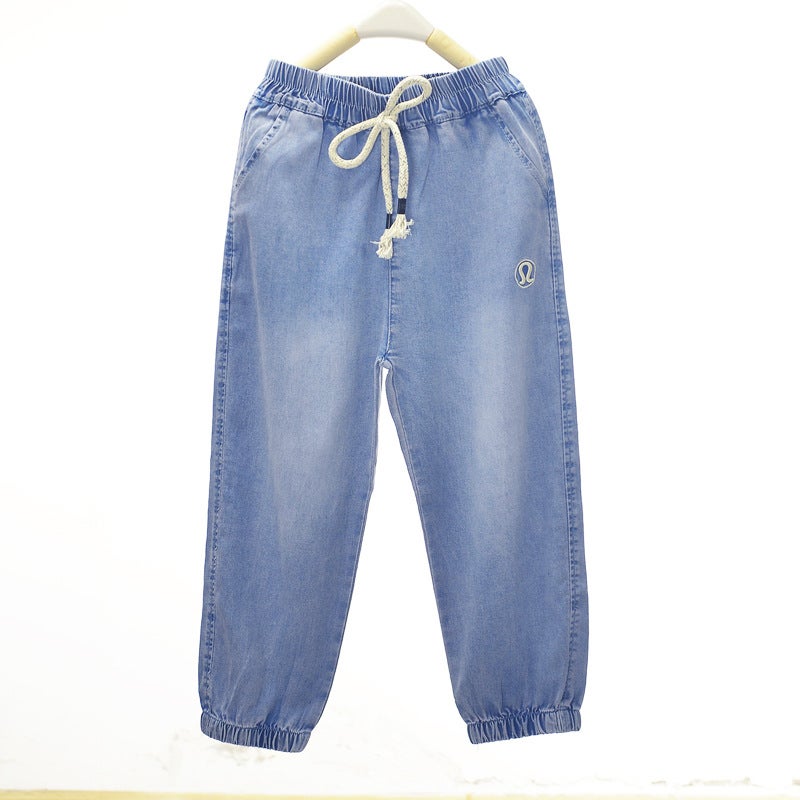 Pick-Size Gabriel Children'S Tencel Jeans Pants Spring And Anti-Mosquito Pants Summer Thin Cool 25-29 - Image 4