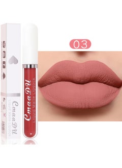 1pc Liquid Lipstick Lip Gloss, Waterproof Nude Lipstick, Non Fade Long Lasting Color Matte, Natural Formula Hydrating Lip Liner Pens for Multiple Occasions, (Color Matte Lip Gloss_03)