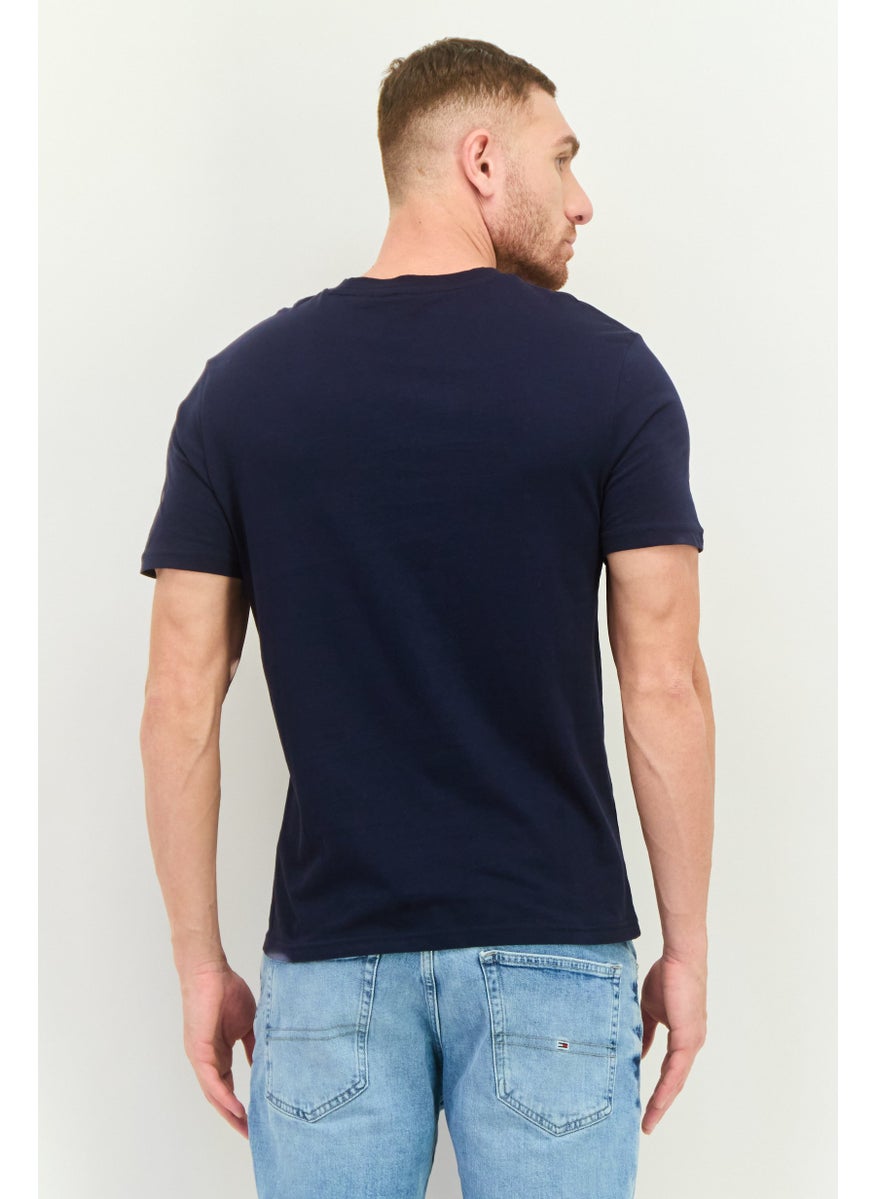 Ben Sherman - Men Crew Neck Short Sleeve Brand Logo T-Shirts, Navy - Image 1