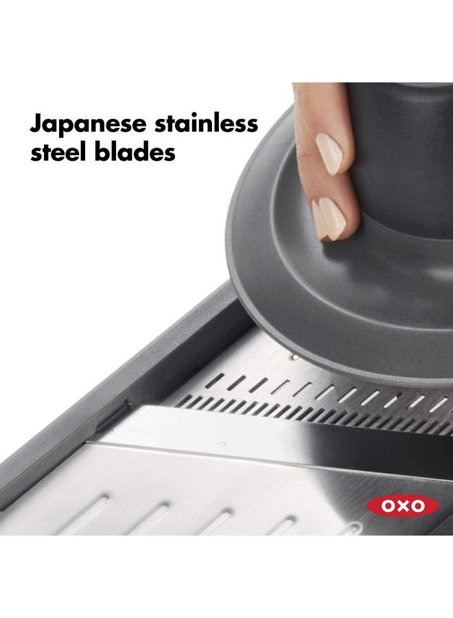 OXO OXO Good Grips Chef's Mandoline Slicer 2.0, Black & Steel  - Image 3