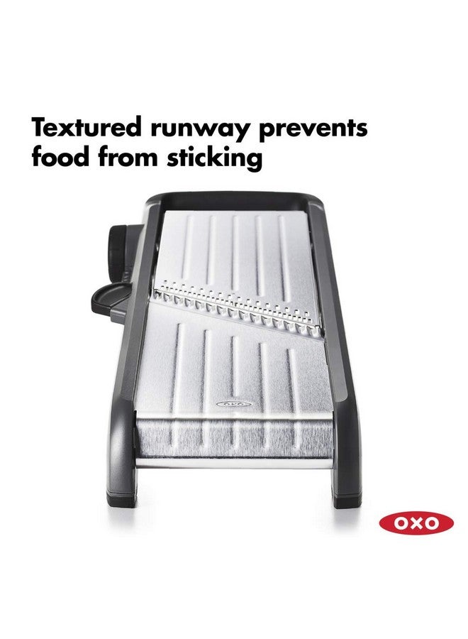 OXO OXO Good Grips Chef's Mandoline Slicer 2.0, Black & Steel  - Image 5