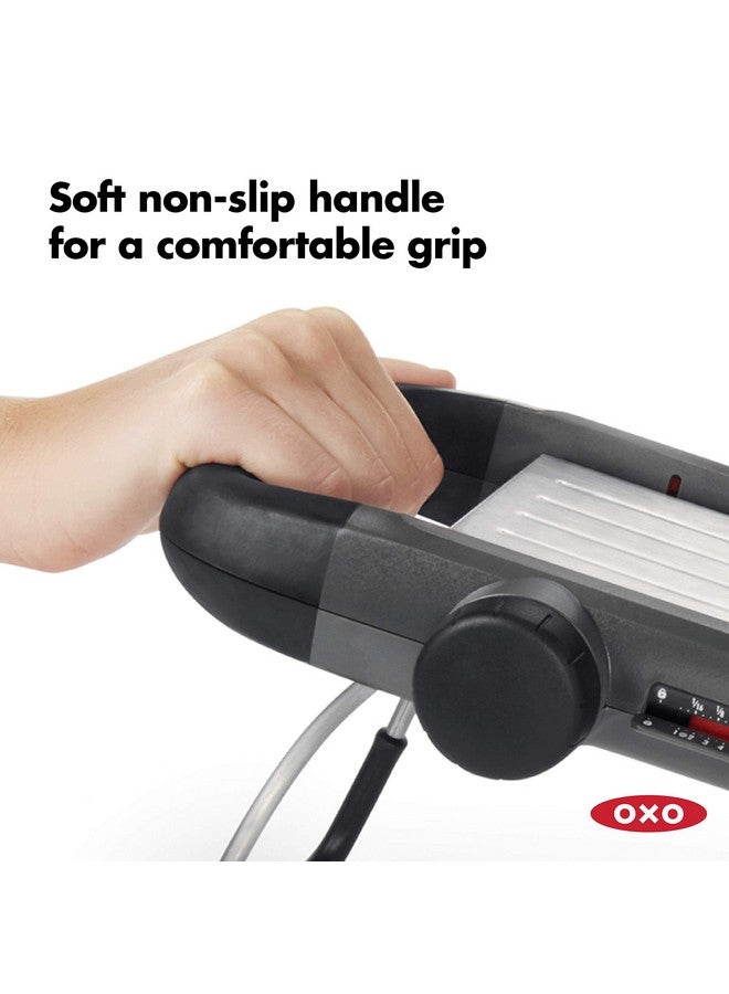 OXO OXO Good Grips Chef's Mandoline Slicer 2.0, Black & Steel  - Image 4