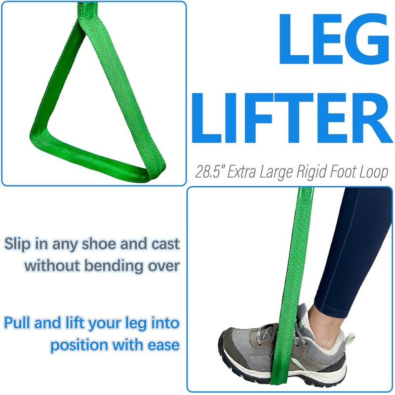 Nourislif 42 Inch Leg Lifter - Leg Lifter Strap Rigid with Multi Loops - Leg Lifter After Hip Replacement, Leg Lifter for After Knee Surgery, Leg Lifters Getting Legs in and Out of Bed, Car, Couch, Wheelchair - Image 5