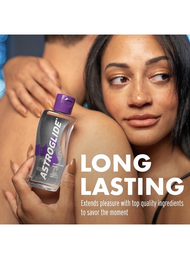ASTROGLIDE Water Based Lube (5oz), Liquid Personal Lubricant, Sex Lube for Long-Lasting Pleasure for Men, Women and Couples, Safe for Toys (Pack of 3) - Image 2