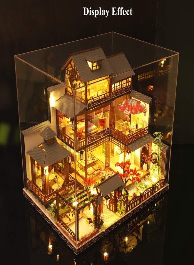 Spilay Dollhouse Dust Proof Cover Protection Accessory DIY Home Miniature Furniture Plexiglass Cover Kit Perfect for Yaquan Courtyard P006 - Image 5