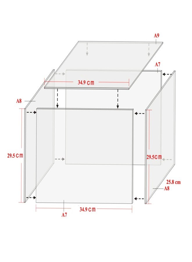 Spilay Dollhouse Dust Proof Cover Protection Accessory DIY Home Miniature Furniture Plexiglass Cover Kit Perfect for Yaquan Courtyard P006 - Image 2