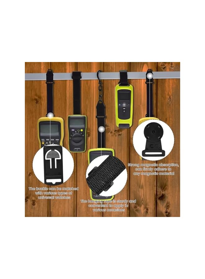 PROMASS Magnetic Hanging Strap Kit for Fluke Digital Multimeter, Hanging Loop Strap Magnet Hanger Kit Compatible for 50 II/70 III/180 Serious Adjustable Length, Detachable Multimeter Hanging kit Accessories  - Image 5