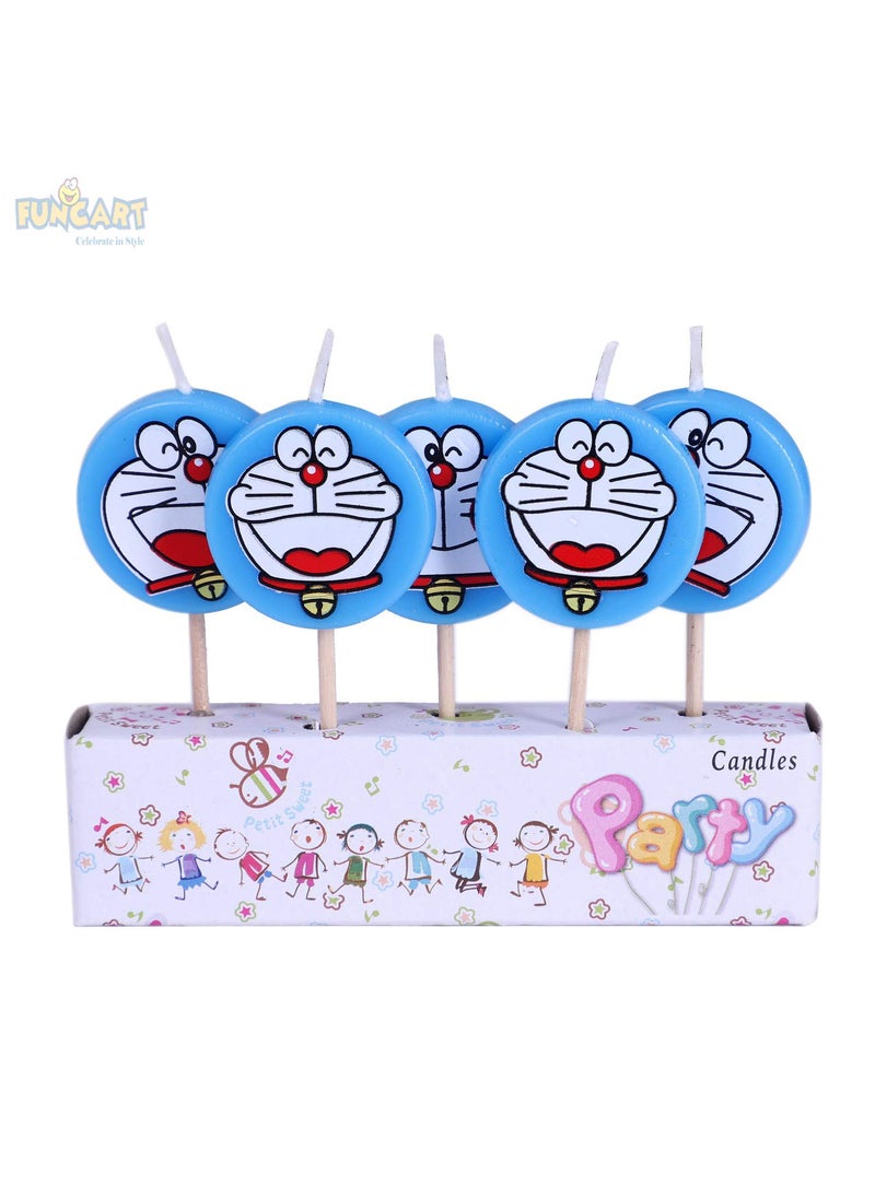 Funcart Funcart Round Doraemon Tooth Pick Candle 5pcsPack  - Image 2