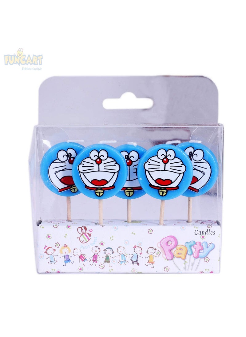 Funcart Funcart Round Doraemon Tooth Pick Candle 5pcsPack  - Image 5