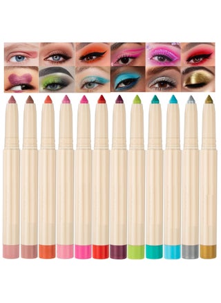 Eyeshadow Stick Colorful Set Shimmer Glitter Pearl Cream EyeShadow Stick Eyeshadow Crayon Shiny Colored Sticks Eyeshadow Pen Eye Makeup Long Lasting Smooth Eye shadow Stick - pzsku/Z2F3A281ECE4DED765FB4Z/45/_/1716970738/810bfcdf-a209-4e30-94f0-27ada6832bab
