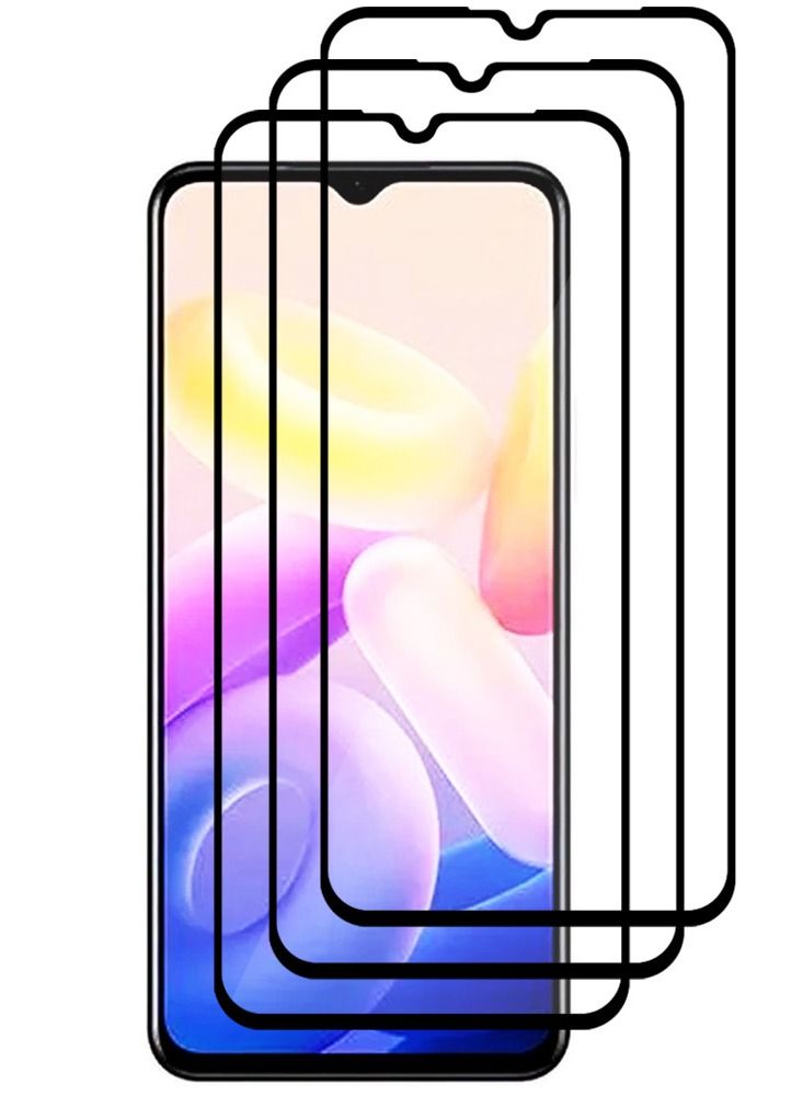 CATANES 3 Pack For Vivo Y33s 5G Screen Protector Tempered Glass Full Glue Back - Image 2