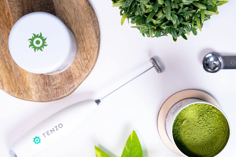 Tenzo Tea Tenzo Electric Matcha Whisk and Milk Frother (Batteries Included) - Handheld Foam Maker for Matcha Lattes, Coffee, Cappuccino, Mushroom, and Other Drinks - Image 4