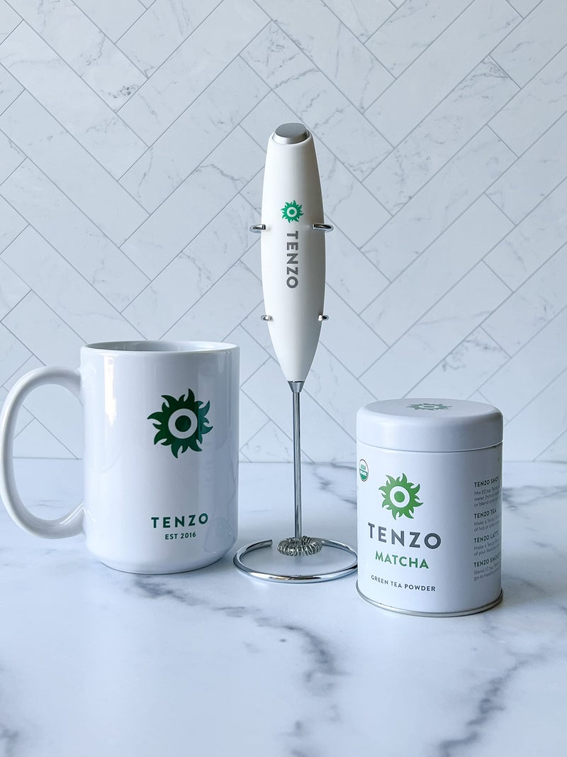 Tenzo Tea Tenzo Electric Matcha Whisk and Milk Frother (Batteries Included) - Handheld Foam Maker for Matcha Lattes, Coffee, Cappuccino, Mushroom, and Other Drinks - Image 5