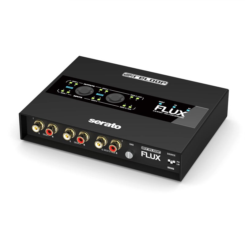 واجهة Reloop FLUX 6x6 INOUT USBC DVS لبرنامج Serato DJ Pro